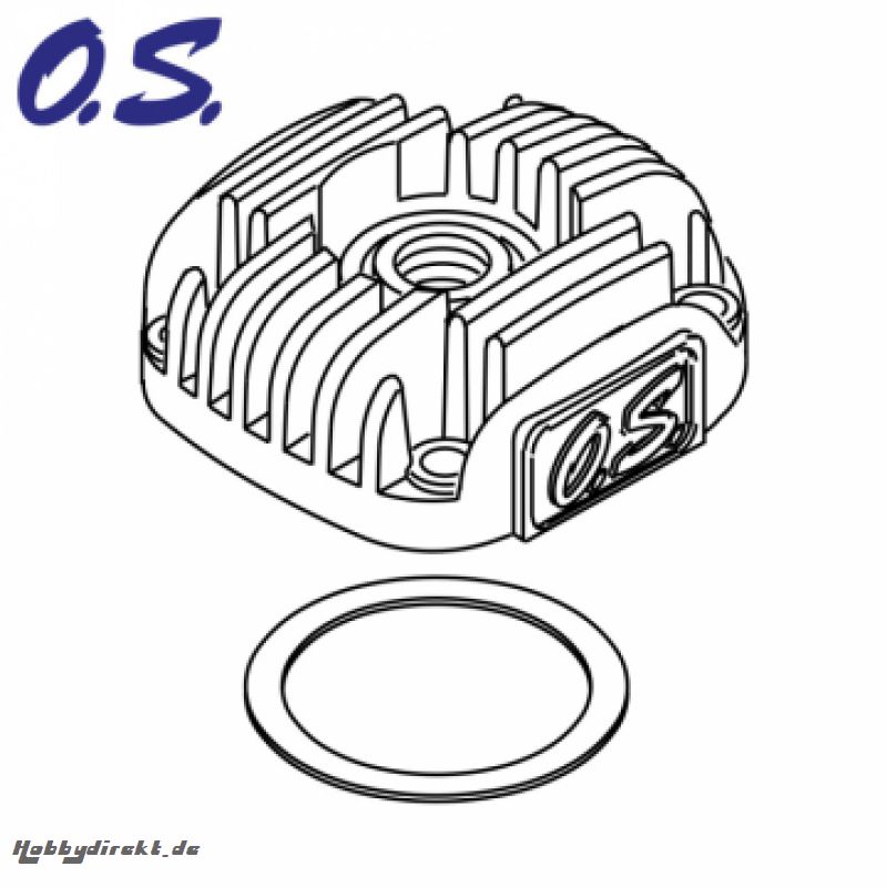 OS Zylinderkopf 15LA Silver