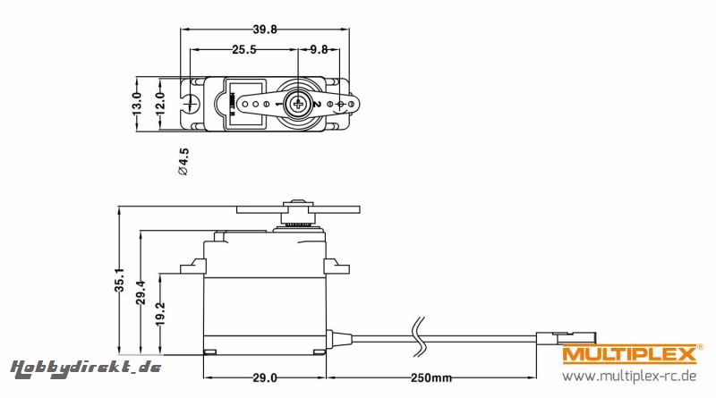 Servo D85MG Multiplex 1-00068