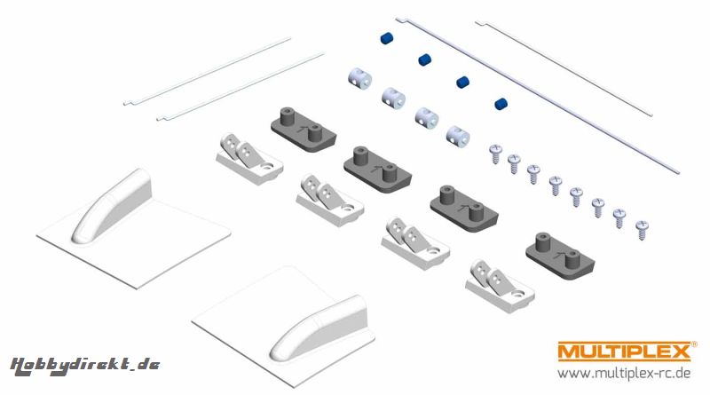 Kleinteilesatz FunRacer Multiplex 1-00628