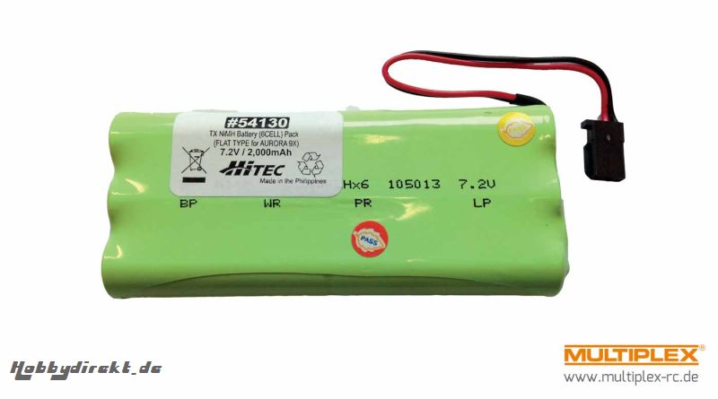 S-Akku  Aurora 9X 2000mAh 6 c Hitec 115121