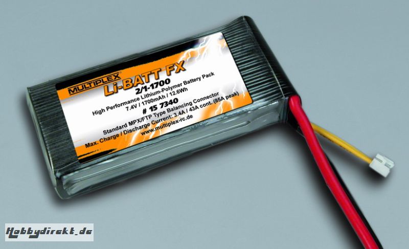 Li-BATT FX 2/1-1700 (M6) Multiplex 157340