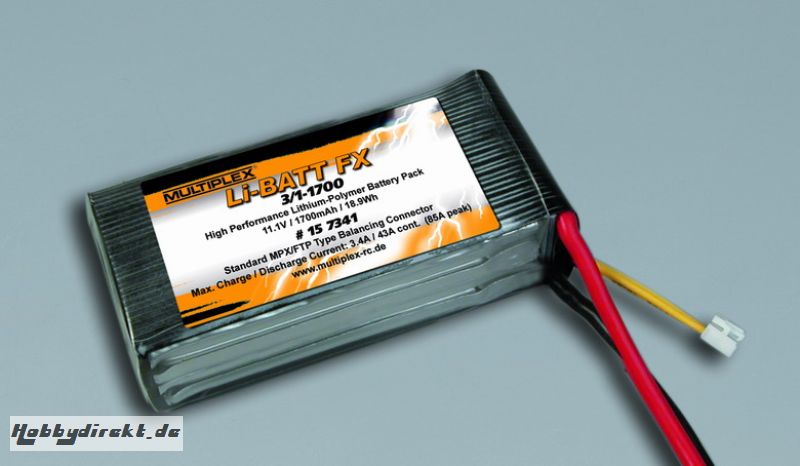 Li-BATT FX 3/1-1700 (M6) Multiplex 157341