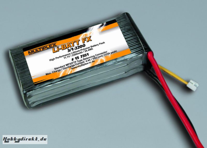 Li-BATT FX 3/1-2200 (M6) Multiplex 157351