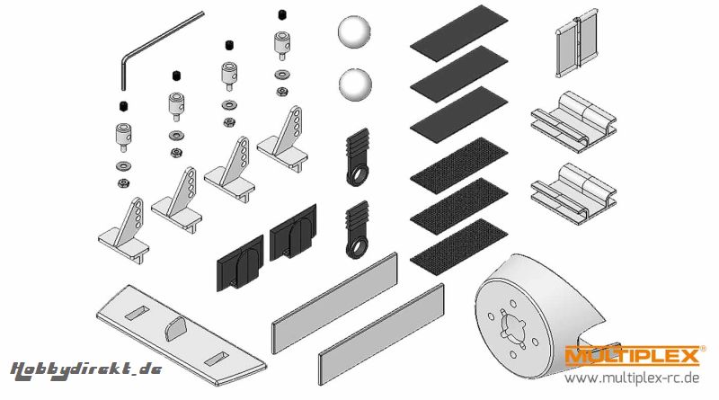 Kleinteilesatz EasyGlider PRO Multiplex 224152