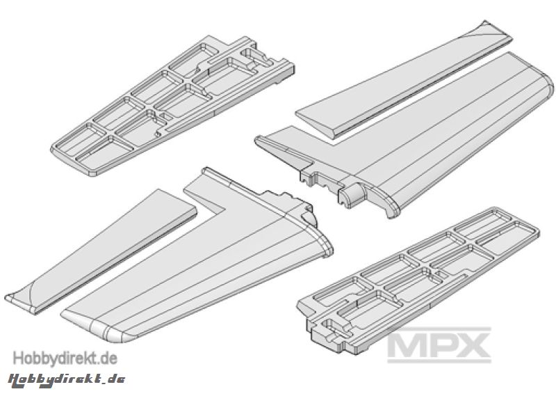 Tragflächen+Tragflächenabdeckungen AcroMaster Multiplex 224202