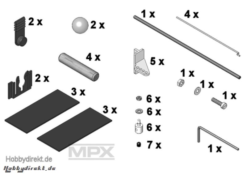 Kleinteilesatz Cularis Multiplex 224213