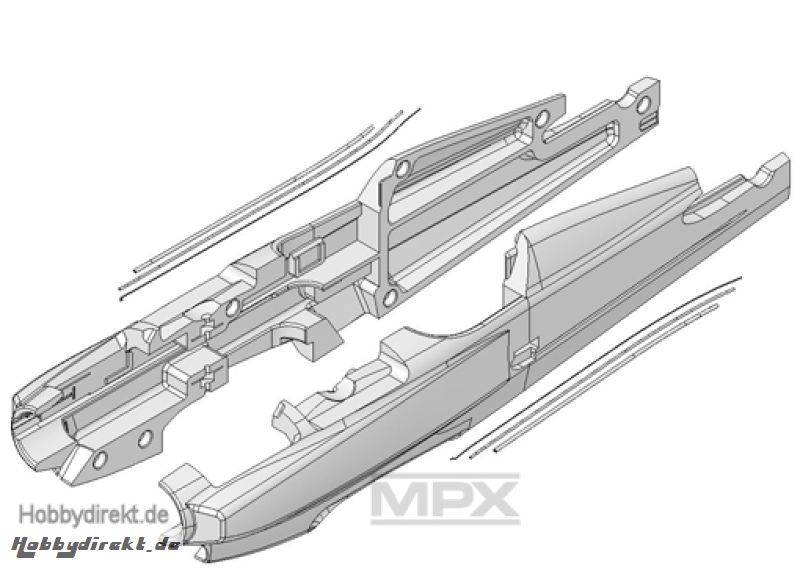 Rumpfhälften und Bowdenzüge Gemini Multiplex 224214