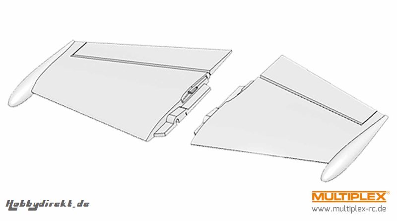 Tragflächen links und rechts FunJet ULTR Multiplex 224236