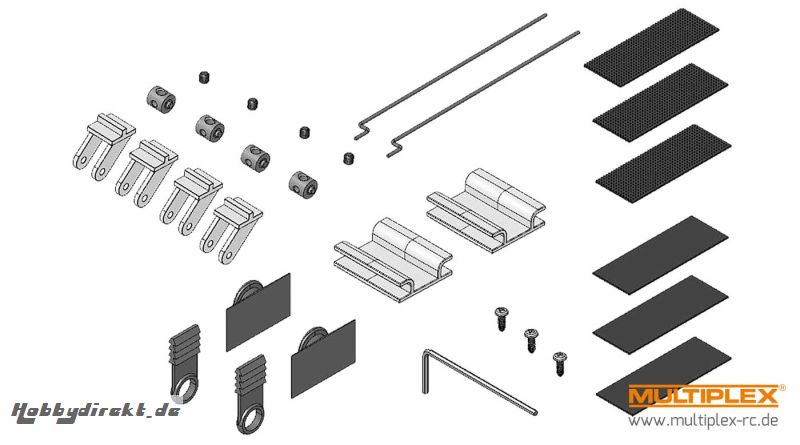 Kleinteilesatz EasyStar II Multiplex 224243