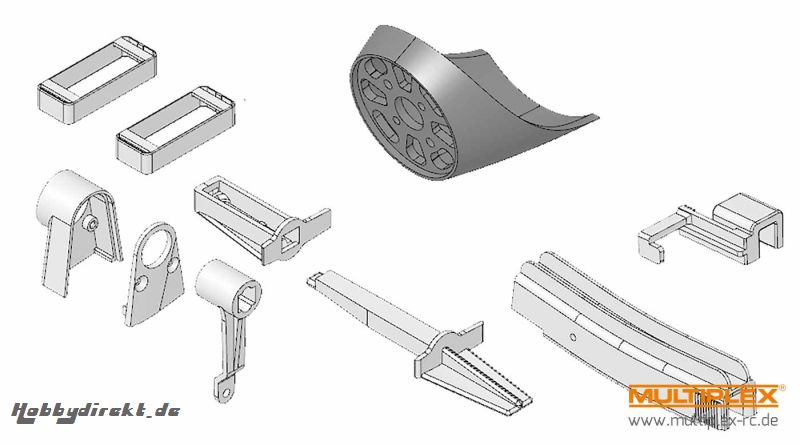 Kunststoffteilesatz Panda Spo Multiplex 224274
