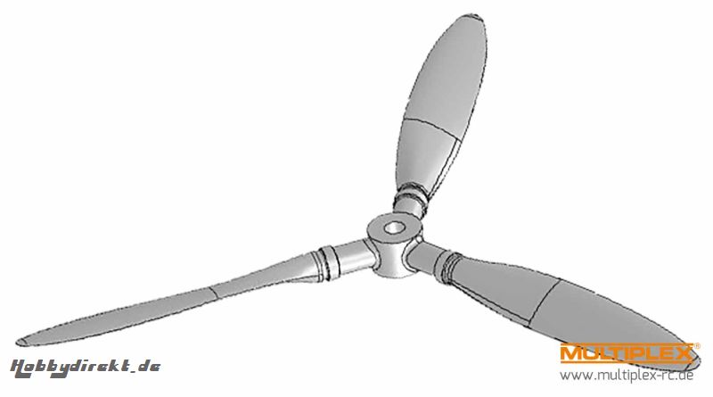 Dreiblatt Luftschraube 12x8 Multiplex 224309