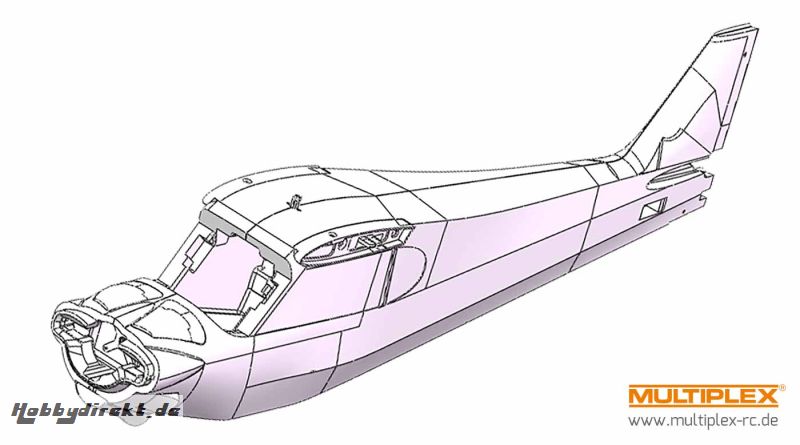 RR Rumpf mit Dekor FunCub XL Multiplex 224431