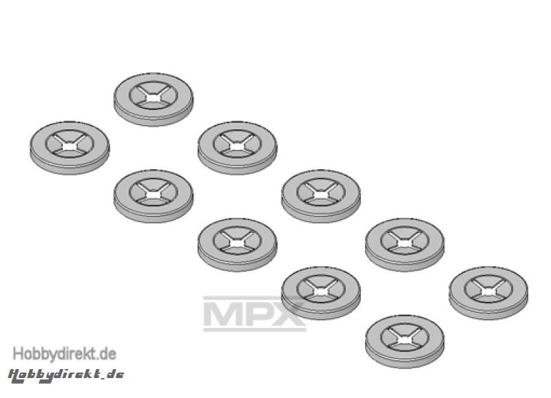 Feder-Wellensicherung 2 mm Multiplex 723310