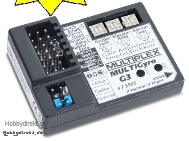 MULTIGyro G3 Kreiselsystem Multiplex 75505