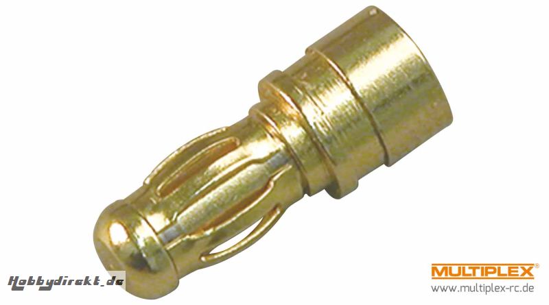 2,0mm Stecker (Gold) 3St. Multiplex 85280