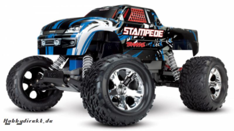 Stampede 2WD 1/10 RTR TQ Blue with Battery & Charger Traxxas 36054-1BLUEX