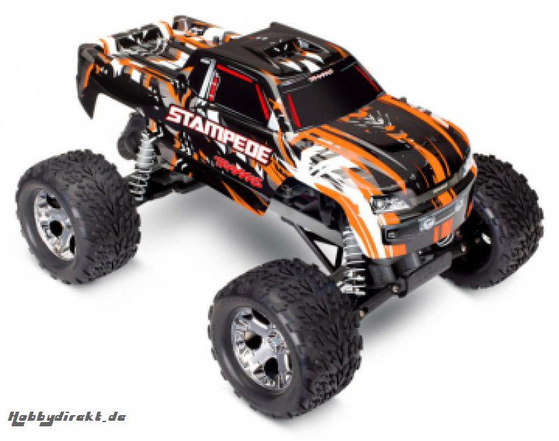 Stampede 2WD 1/10 RTR TQ Orange w/o Batt & Charger Traxxas 36054-4ORNG