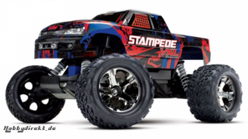 Stampede VXL 2WD 1/10 RTR TQi TSM Red -  Disc. Traxxas 36076-4RED