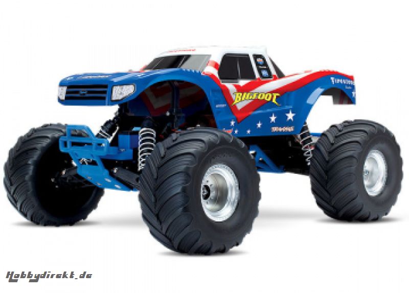 BIGFOOT 2WD 1/10 RTR TQ Red/White/Blue* Traxxas 36084-1RWB