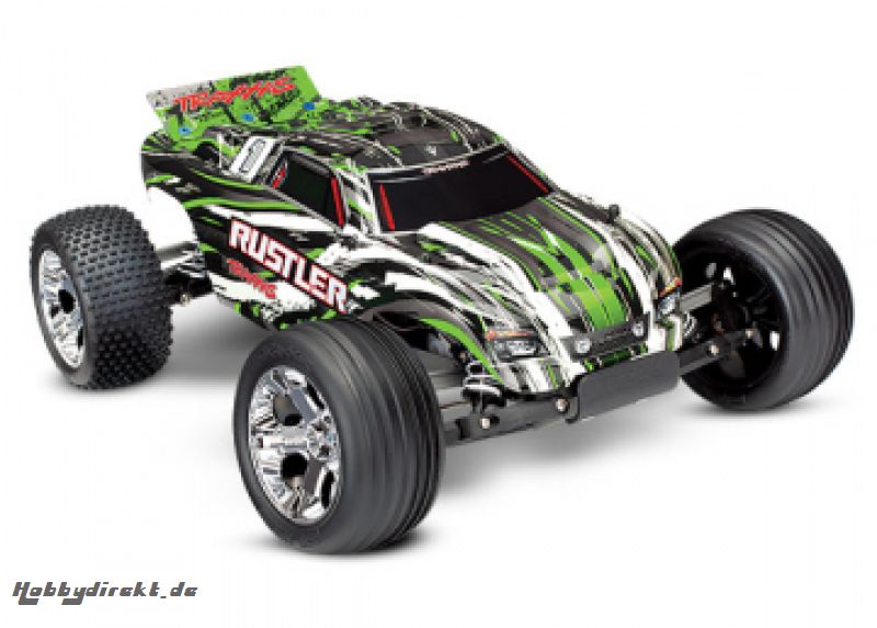 Rustler 2WD 1/10 RTR TQ Green - With Batt/Charger Traxxas 37054-1GRN