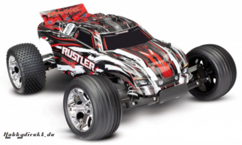 Rustler 2WD 1/10 RTR TQ RedX with Battery/Charger Traxxas 37054-1-REDX