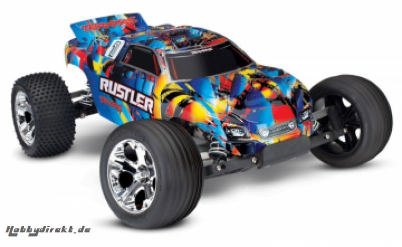 Rustler 2WD 1/10 RTR TQ RocknRoll - w/o Battery & Charger Traxxas 37054-4RNR