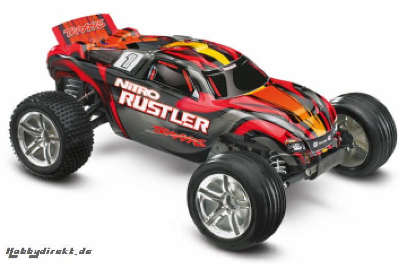 Nitro Rustler TRX2.5 RTR TQi TSM Red  DISC. Traxxas 44096-3RED