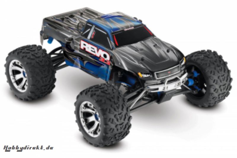 Revo 3.3 4WD Nitro TQi TSM, Telemetry Blue Traxxas 53097-3BLUE