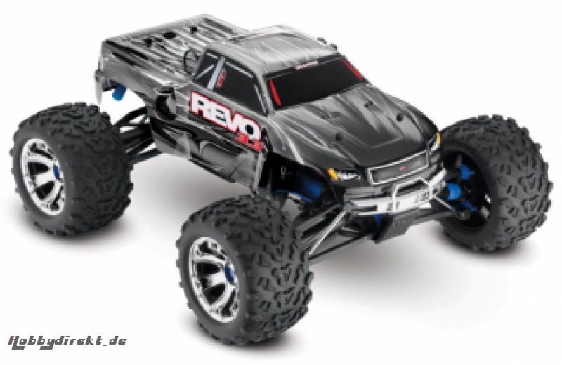 Revo 3.3 4WD Nitro TQi TSM, Telemetry Silver Traxxas 53097-3SLVR