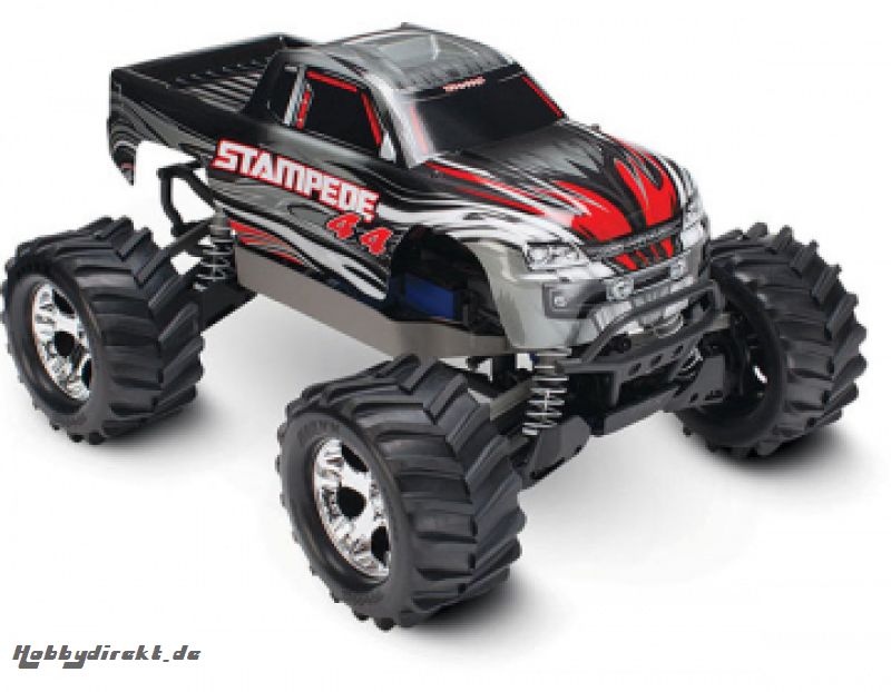 Stampede 4x4 1/10 RTR TQ Silver - With Batt/Charger Traxxas 67054-1SLVR