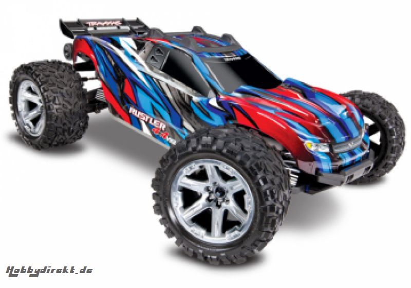 Rustler 4x4 VXL 1/10 RTR TQi TSM Blue Traxxas 67076-4-BLUE