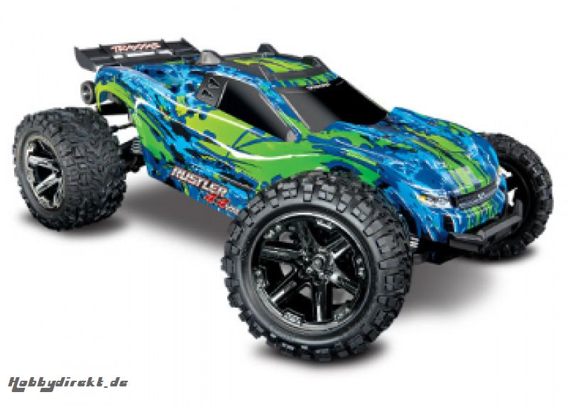 Rustler 4x4 VXL 1/10 RTR TQi TSM Green w/o Battery & Charger Traxxas 67076-4GRN