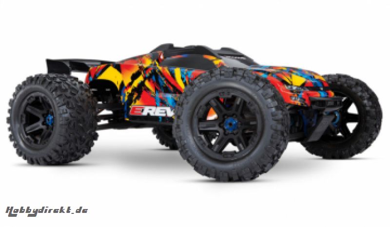 E-REVO Brushless 4WD TQi TSM w/o Batt & Charger Solar Flare Traxxas 86086-4-SLRF