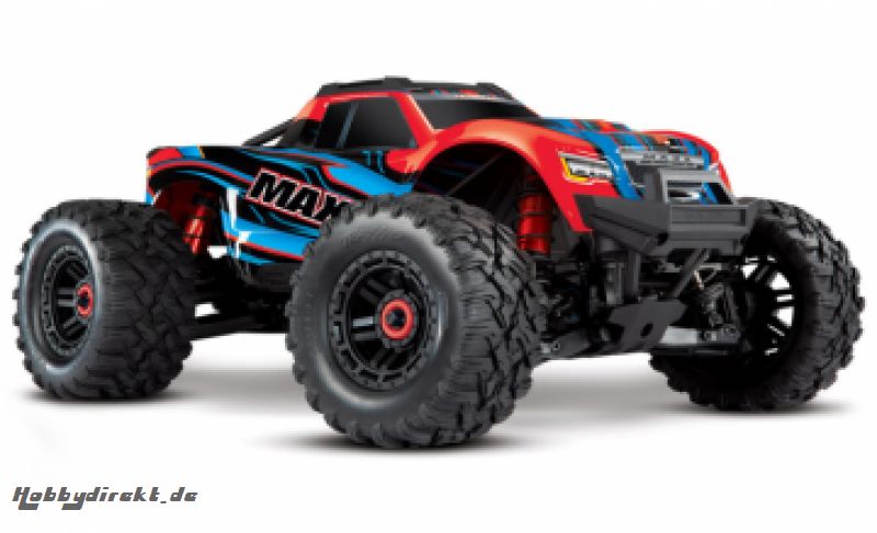 Maxx 4x4 1/10 RTR TQi Brushless TSM Red-X* Disc Traxxas 89076-4REDX