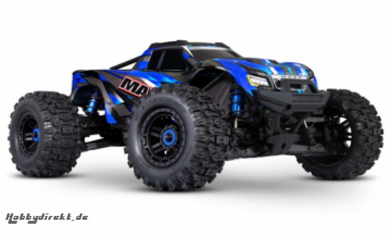 MAXX with WideMAXX 4x4 1/10 RTR TQi TSM Blue Traxxas 89086-4-BLUE