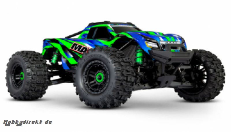 MAXX with WideMAXX 4x4 1/10 RTR TQi TSM Green Traxxas 89086-4-GRN