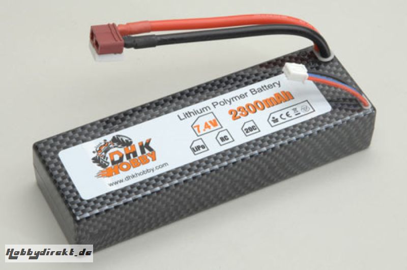 Li-Po Battery 7.4V, 20C, 2300mAh DHK