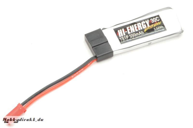 Hi-Energy 1S 550mAh 30C Li-Po Hi-Energy