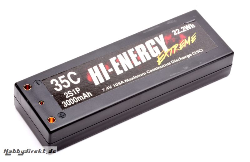 Hi-Energy 2S 3000mAh 35C Car Li-Po Hi-Energy O-HE2S1P300035C