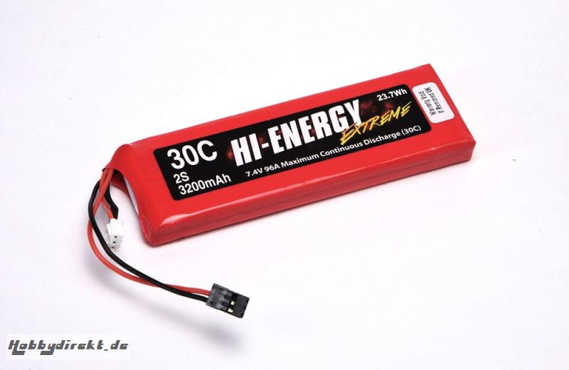 Hi-Energy 2S 3200mAh 30C Uni-RC Hi-Energy O-HE2S320030C-UNI-RC