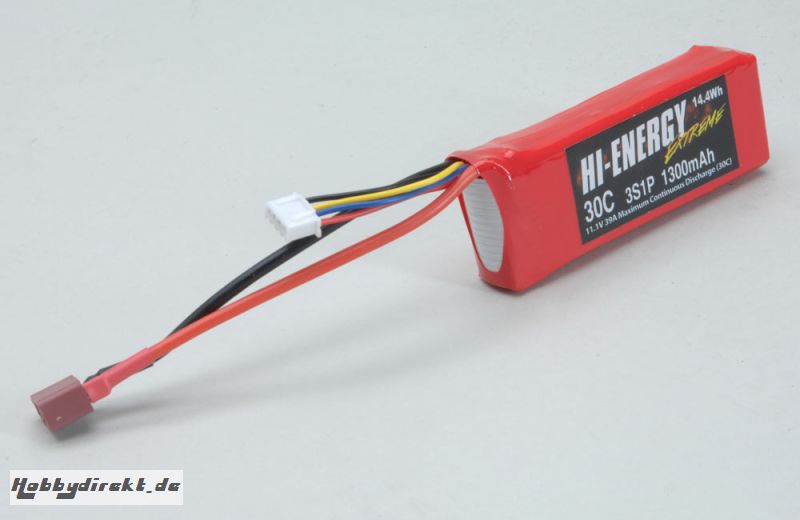 Hi-Energy 3S 1300mAh 30C Li-Po Hi-Energy O-HE3S1P130030A