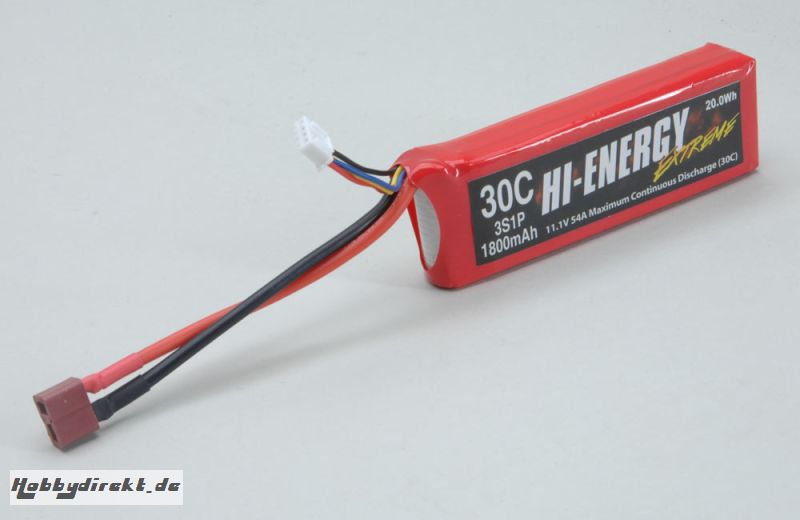 Hi-Energy 3S 1800mAh 30C Li-Po Hi-Energy O-HE3S1P180030A