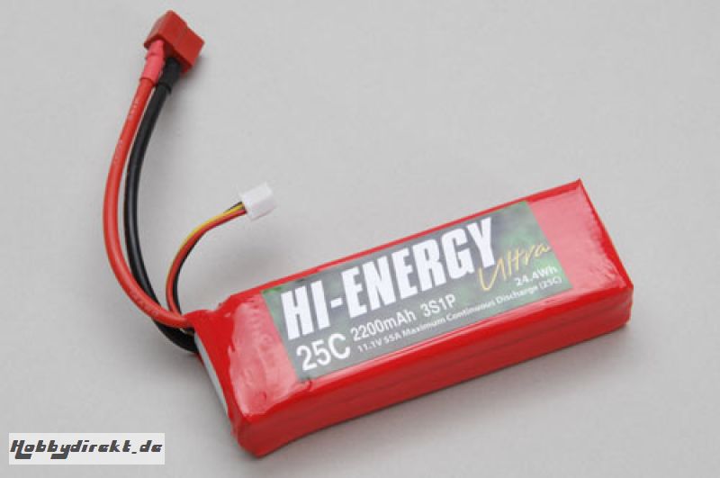 Hi-Energy 3S 2200mAh 25C Li-Po Hi-Energy