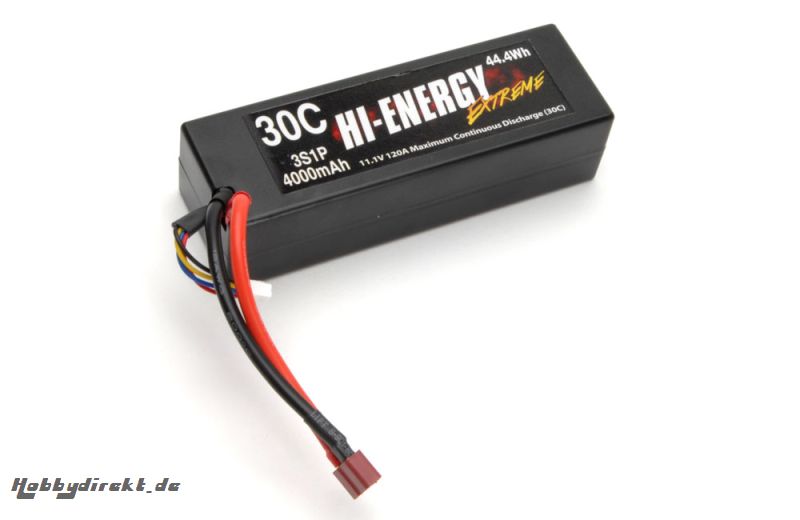 Hi-Energy 3S 4000mAh 30C Car Li-Po Hi-Energy O-HE3S1P400030C