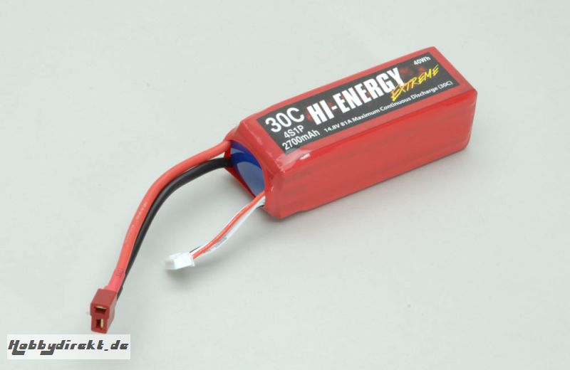 Hi-Energy 4S 2700mAh 30C Li-Po Hi-Energy O-HE4S1P270030A