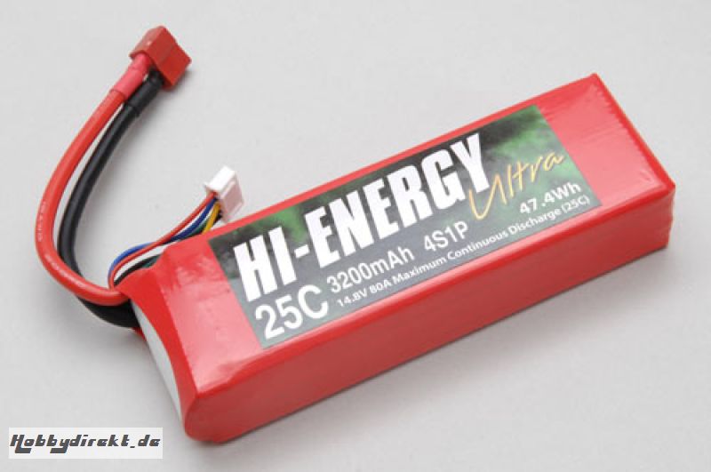 Hi-Energy 4S 3200mAh 25C Li-Po Hi-Energy