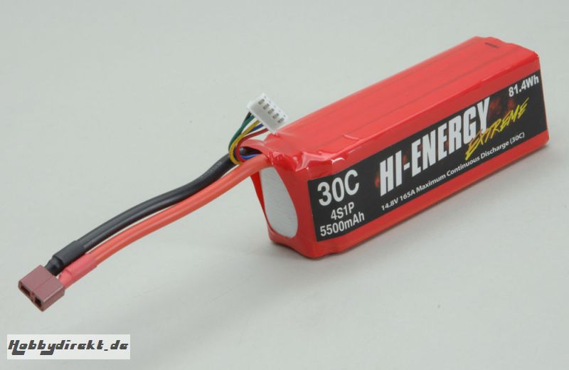 Hi-Energy 4S 5500mAh 30C Li-po Hi-Energy