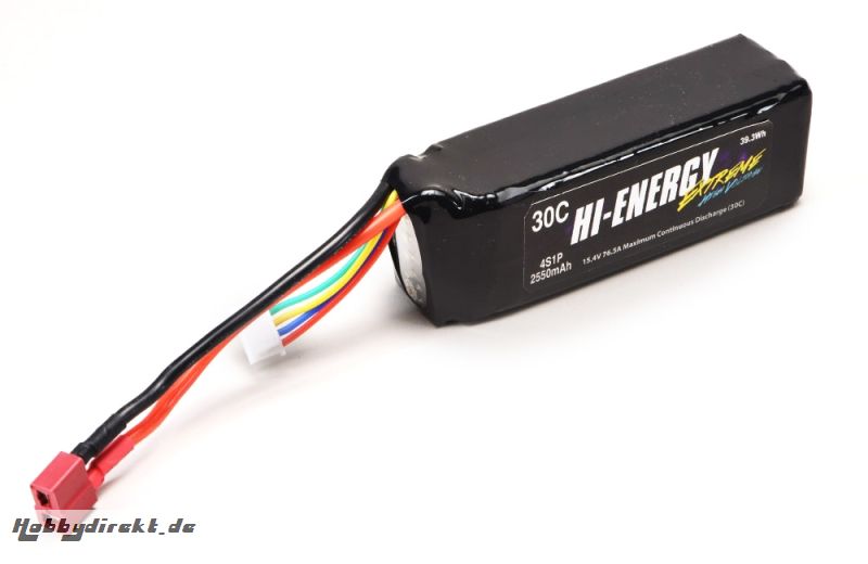 Hi-Energy 4S 2550mAh 30C HV Li-Po Hi-Energy O-HE4SHV255030A