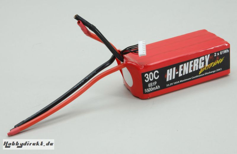 Hi-Energy 6S 5500Mah 30C Li-Po Hi-Energy