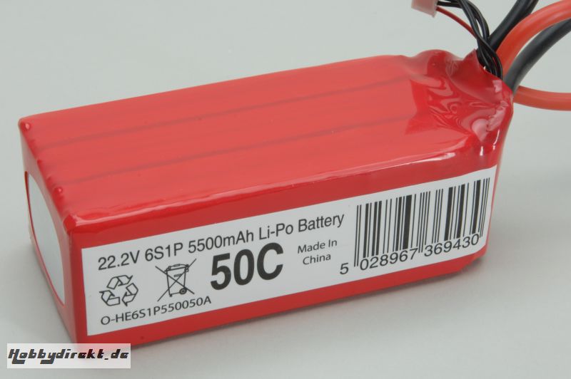 Hi-Energy 6S 5500mAh 50C Li-Po Hi-Energy